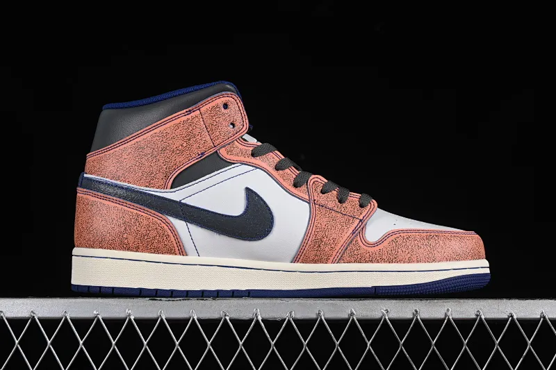 All categories Air Jordan Jordan series basketball shoes Air Jordan 1 Mid Air Jordan 1 Mid "Flight Vintage" AJ1 Joe 1 washed color Chinese culture basketball shoes FV3619-106